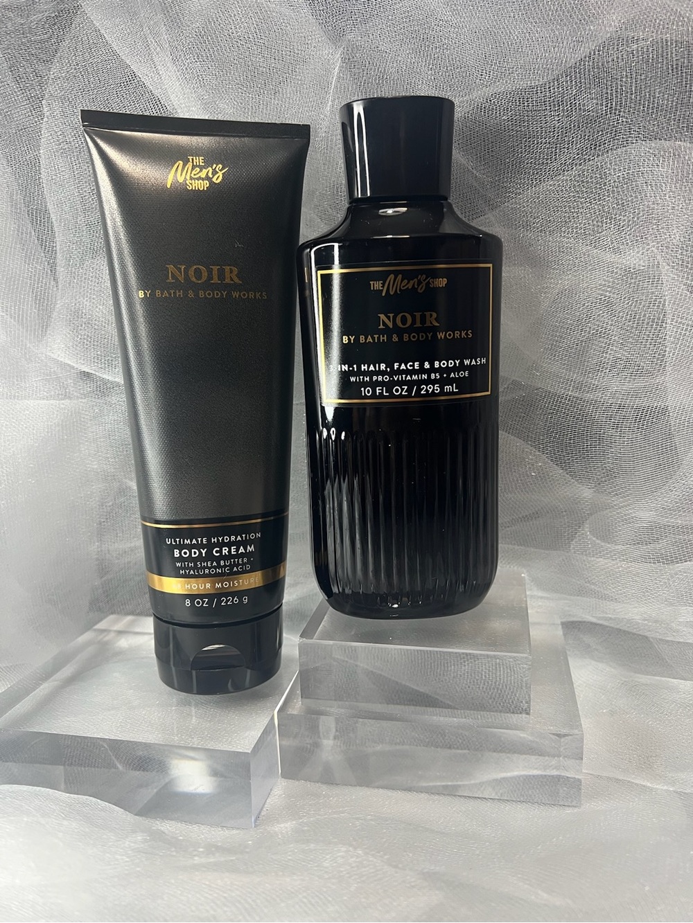 2-Piece Bath & Body Works Noir Set - Body Wash & Hydrating Cream NWT (FL1084)